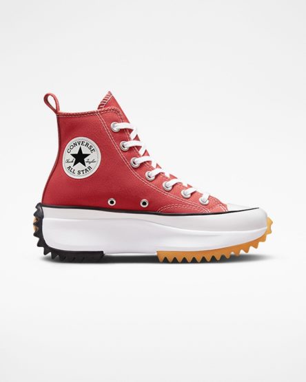 Topanky Na Platforme Converse Run Star Hike Vysoke Damske Červené Biele Čierne | SK MCN5U3